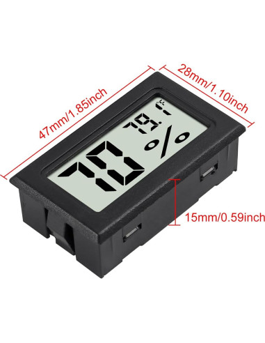 Termómetro Higrómetro Digital 3 Pcs Shutao Mini LCD
