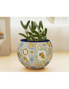 Rompecabezas 3D Macetero PieceRelax Azulejos Retro 10x10cm 2