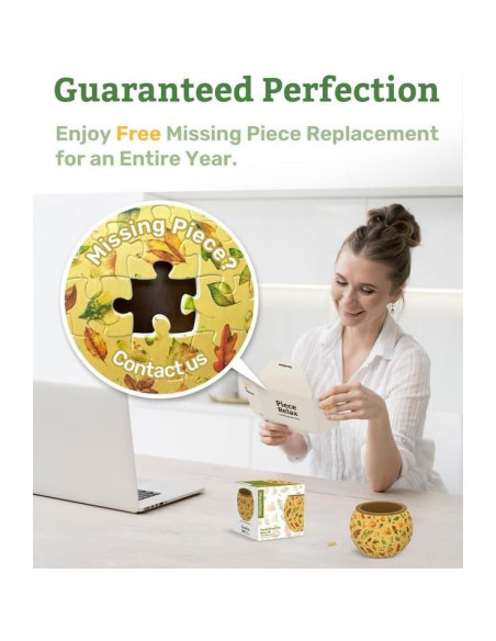 Rompecabezas 3D Macetero PieceRelax Azulejos Retro 10x10cm