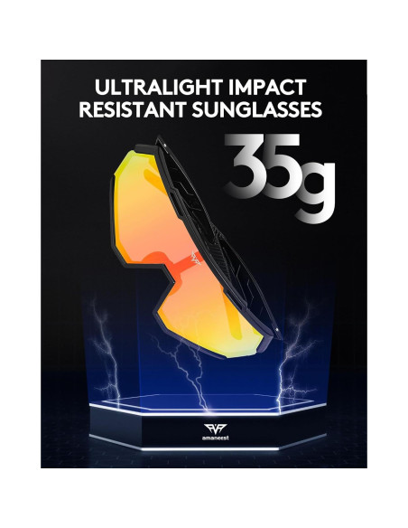 Gafas de sol AMANEEST 722 UV para ciclismo y deportes