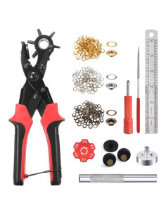 Perforador de Agujeros de Cuero YIDAAN - 6 Tamaños