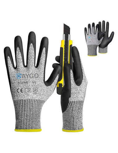 Guantes KAYGO KG21NB Resistentes a Cortes - 2 Pares L
