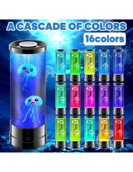 Lámpara de Medusas Osuke 29x10.5 cm 16 Colores Control Remoto Lámpara de Medusas Osuke 29x10.5 cm 16 Colores Control Remoto