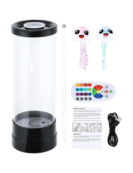 Lámpara de Medusas Osuke 29x10.5 cm 16 Colores Control Remoto Lámpara de Medusas Osuke 29x10.5 cm 16 Colores Control Remoto