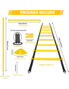Equipo de Entrenamiento de Agilidad YTOPRO - 6 Postes, Conos y Más 2