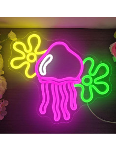 Luz de Neón Medusa LED Regulable Geeinar 30 cm 2