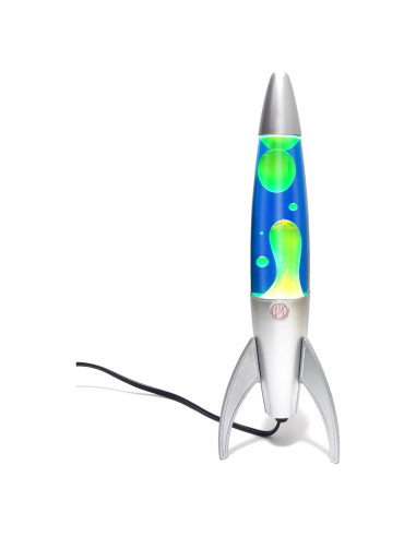 Lámpara Líquida GANBIPU 36.83 cm Cera Azul y Amarilla