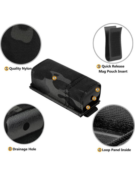 Funda de Cargador KRYDEX K MAG HOLDER 03 Nylon 9mm