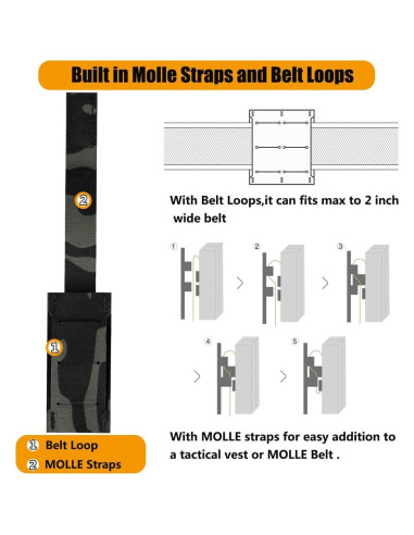 Funda de Cargador KRYDEX K MAG HOLDER 03 Nylon 9mm