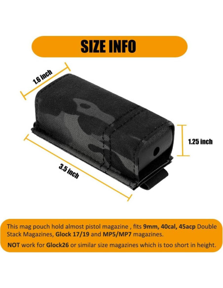 Funda de Cargador KRYDEX K MAG HOLDER 03 Nylon 9mm