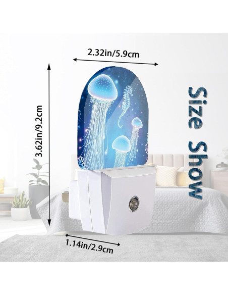 Luz Nocturna LED Axxitude Medusa Brillante Mágica 0.5W