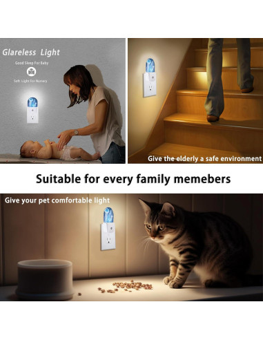 Luz Nocturna LED Axxitude Medusa Brillante Mágica 0.5W