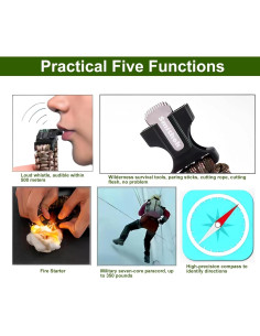 Pulsera de Supervivencia Smithok R10 - 4 en 1 Multicolor 2