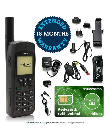 Teléfono Satelital Iridium 9555 BlueCosmo - Global, SMS, 0.25 kg