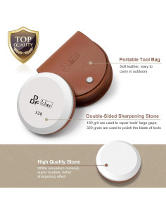 Piedra de Afilado DDF iohEF 180/320 Grano Profesional 2