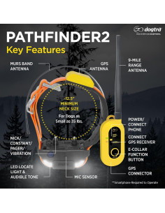 Dogtra Pathfinder 2 GPS Collar para Perros 14 km Luz LED 2