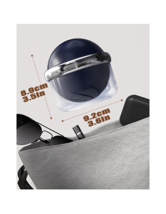 Estuche AARAINBOW para Limpieza de Dentaduras Azul 9.14 cm 2