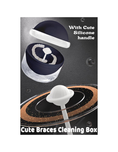 Estuche AARAINBOW para Limpieza de Dentaduras Azul 9.14 cm