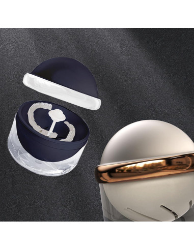 Estuche AARAINBOW para Limpieza de Dentaduras Azul 9.14 cm