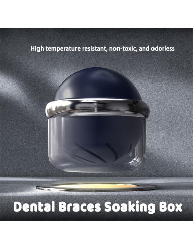 Estuche AARAINBOW para Limpieza de Dentaduras Azul 9.14 cm