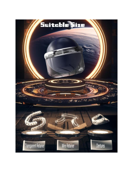 Estuche AARAINBOW para Limpieza de Dentaduras Azul 9.14 cm