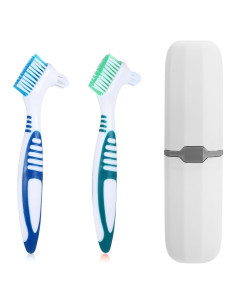 Juego de 2 Cepillos de Limpieza de Dentaduras YUXIANLB