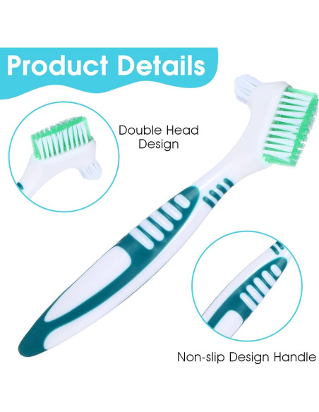 Juego de 2 Cepillos de Limpieza de Dentaduras YUXIANLB