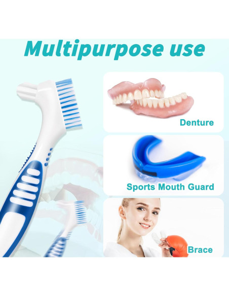 Juego de 6 Cepillos para Dentaduras TaShow DENTURE BRUSH-1