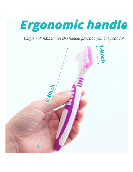 Juego de 6 Cepillos para Dentaduras TaShow DENTURE BRUSH-1