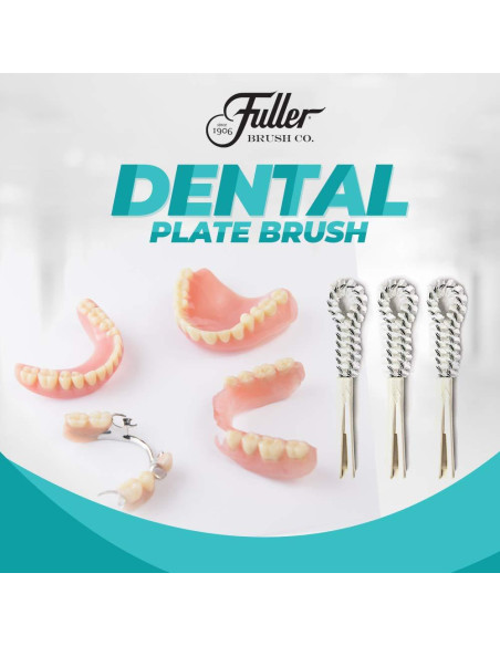 Cepillo Dental Fuller Brush - Limpieza de Dentaduras 17 cm