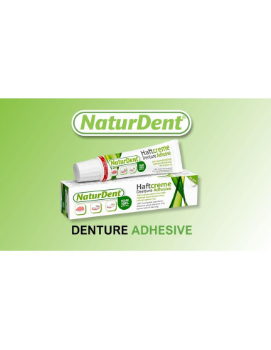 Adhesivo Natural para Dentaduras NaturDent 45g Sin Zinc