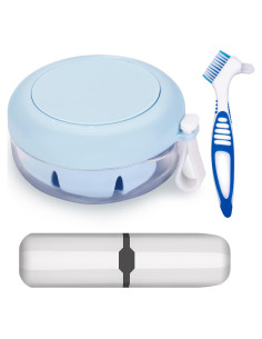 Estuche para Retenedor YCROJBK Azul con Cepillo y Espejo