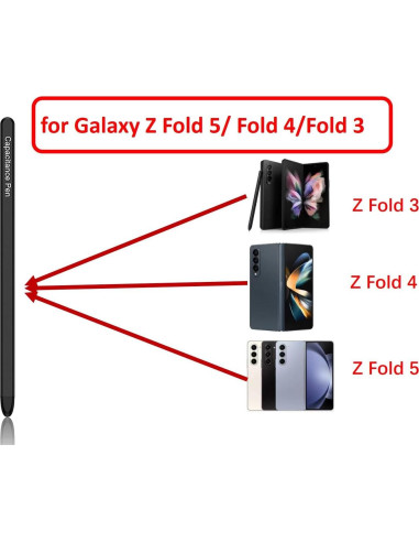 S Pen para Samsung Galaxy Z Fold 6/5/4/3 - Negro