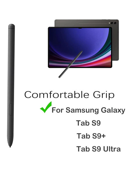 Lápiz S Pen para Samsung Galaxy Tab S9 con Bluetooth - Negro
