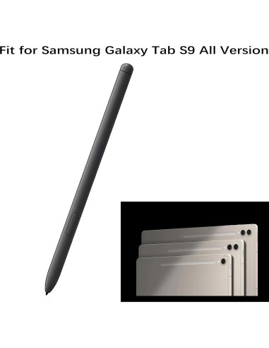 Lápiz S Pen para Samsung Galaxy Tab S9 con Bluetooth - Negro