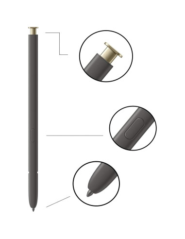 2 Pcs S Pen Dorado para Samsung Galaxy S24 Ultra