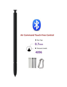S Pen Bluetooth YJSK para Galaxy S23 Ultra 5G Negro 2