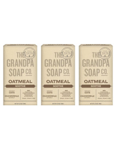 Jabón en Barra de Avena The Grandpa Soap 3 Unidades 120g