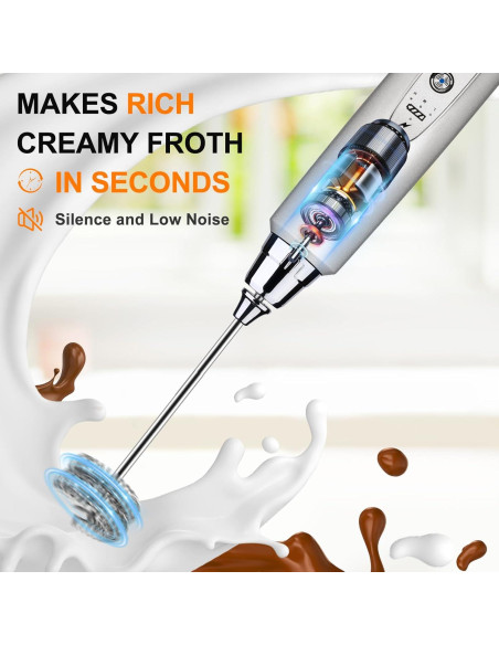 Batidor de Leche YUSWKO Recargable 800W 3 Velocidades
