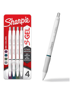 Bolígrafos SHARPIE S-Gel 0.7mm 4 unidades colores oscuros