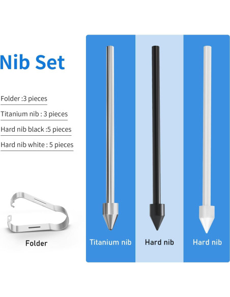 13 Puntas Reemplazo S Pen SSS-GRGB para Galaxy Tab S9/S8/S7