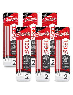 Recargas Sharpie S-Gel 0.7mm Tinta Negra 12 Unidades