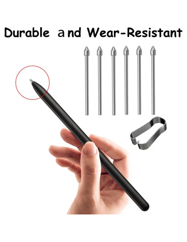 6 Puntas de Metal para S Pen Samsung Galaxy Tab S10+ S9 S8