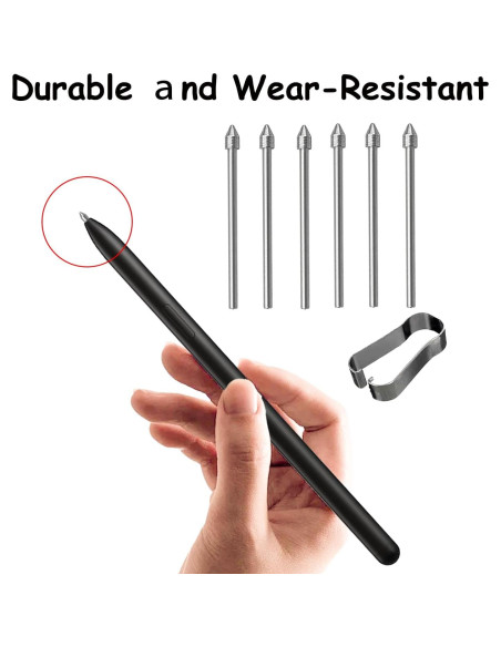 6 Puntas de Metal para S Pen Samsung Galaxy Tab S10+ S9 S8