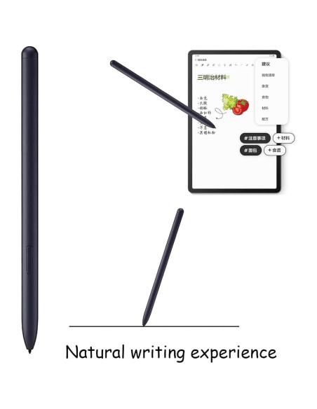 2 Stylus Pen Anglepingping para Galaxy Tab S7 FE Negro