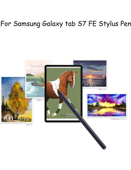 2 Stylus Pen Anglepingping para Galaxy Tab S7 FE Negro