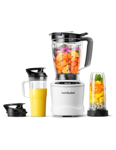 Licuadora NutriBullet SmartSense 1400W 5 Velocidades Blanco