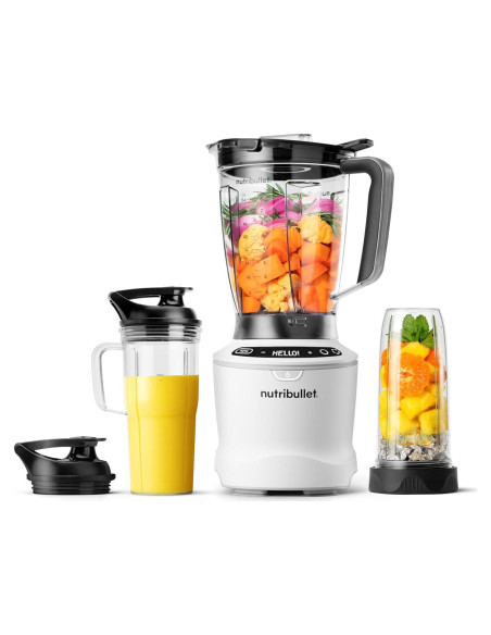 Licuadora NutriBullet SmartSense 1400W 5 Velocidades Blanco Licuadora NutriBullet SmartSense 1400W 5 Velocidades Blanco
