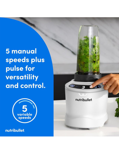 Licuadora NutriBullet SmartSense 1400W 5 Velocidades Blanco