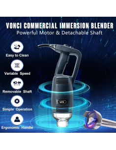 Batidora de Inmersión VONCI 500W Eje 40cm Velocidad 6000-20000RPM 2